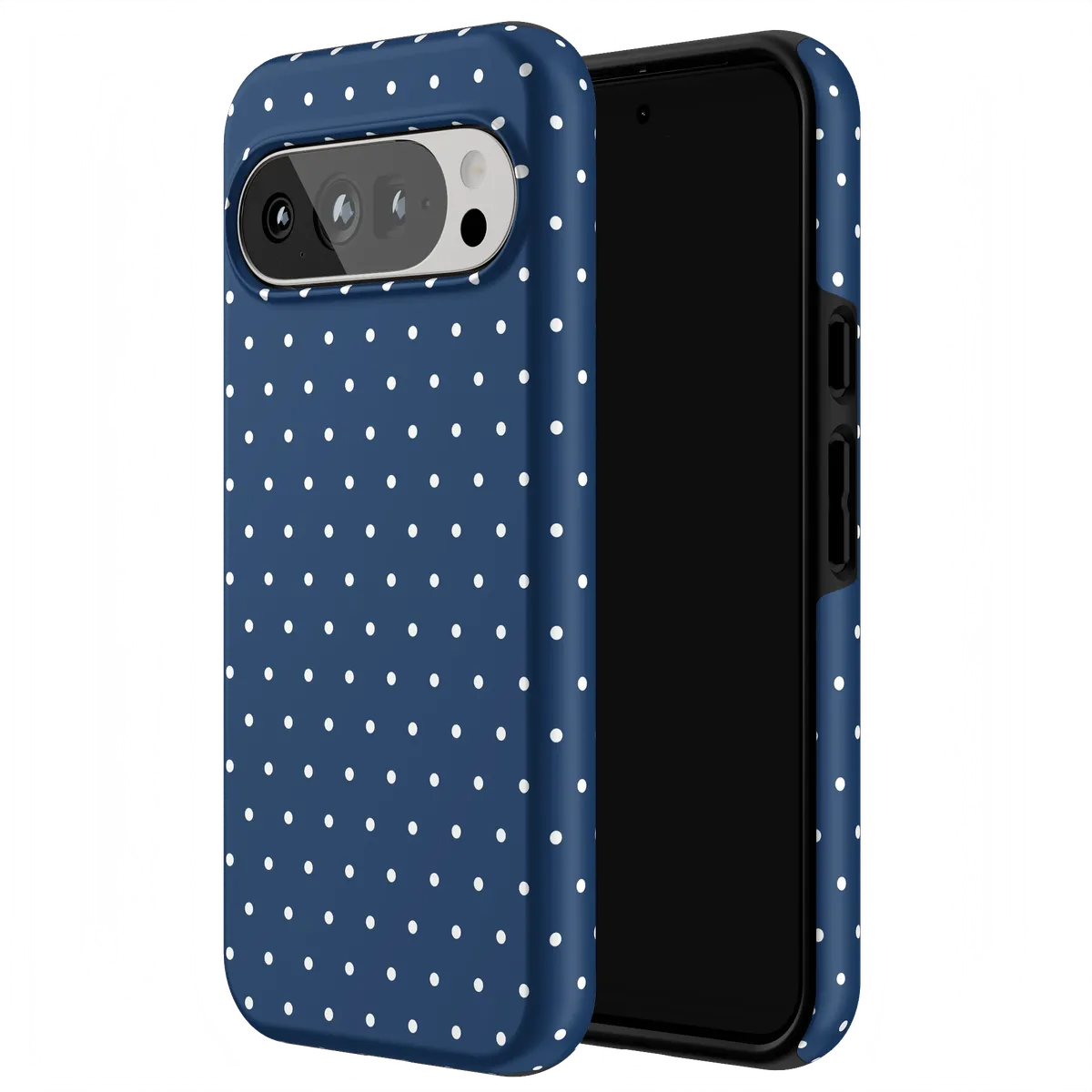 On the Dot | Navy Polka Dot Case