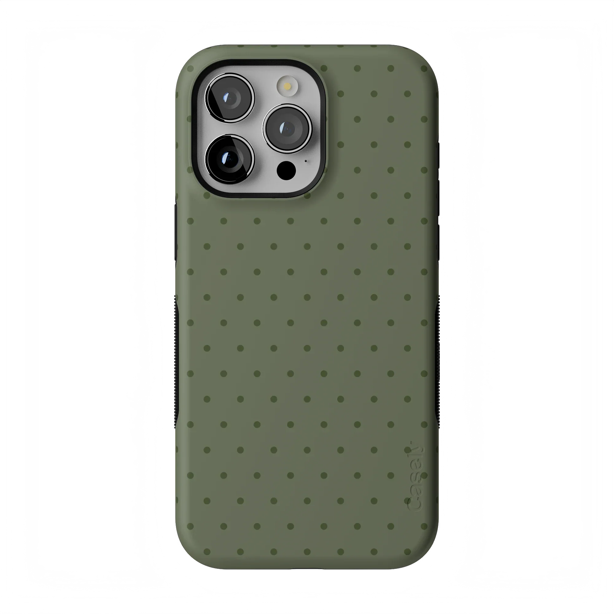 On the Dot | Olive Green Polka Dot Case