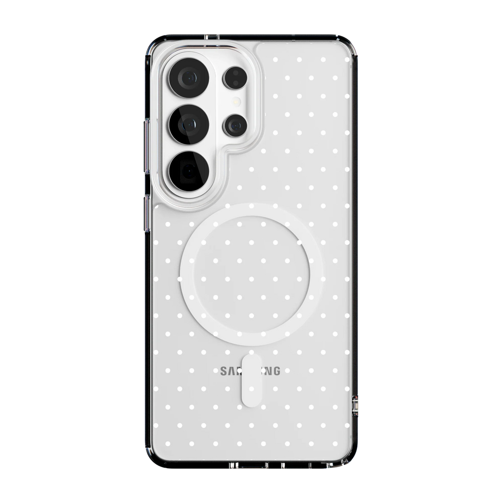 On the Dot | White Polka Dot Case