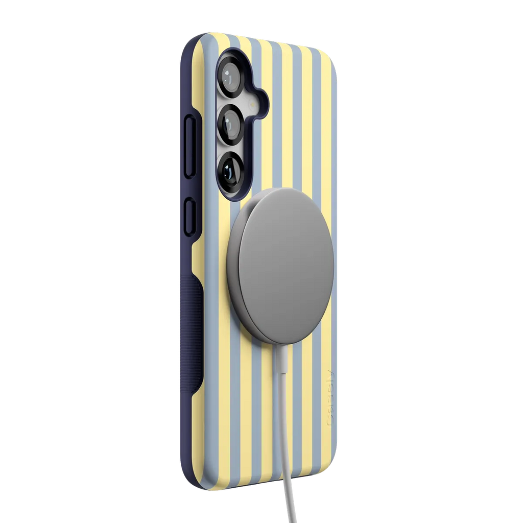 Coastline Stripes | Blue & Yellow Case