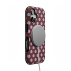 Spotted in SoHo | Burgundy Polka Dot Case