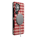Scarlet Stitch | Red Houndstooth Case