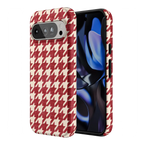 Scarlet Stitch | Red Houndstooth Case