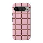 Uptown Gridlock | Pink Checkerboard Case