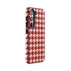 Scarlet Stitch | Red Houndstooth Case