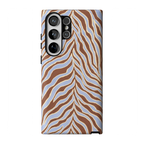 Untamed | Brown & Blue Zebra Case