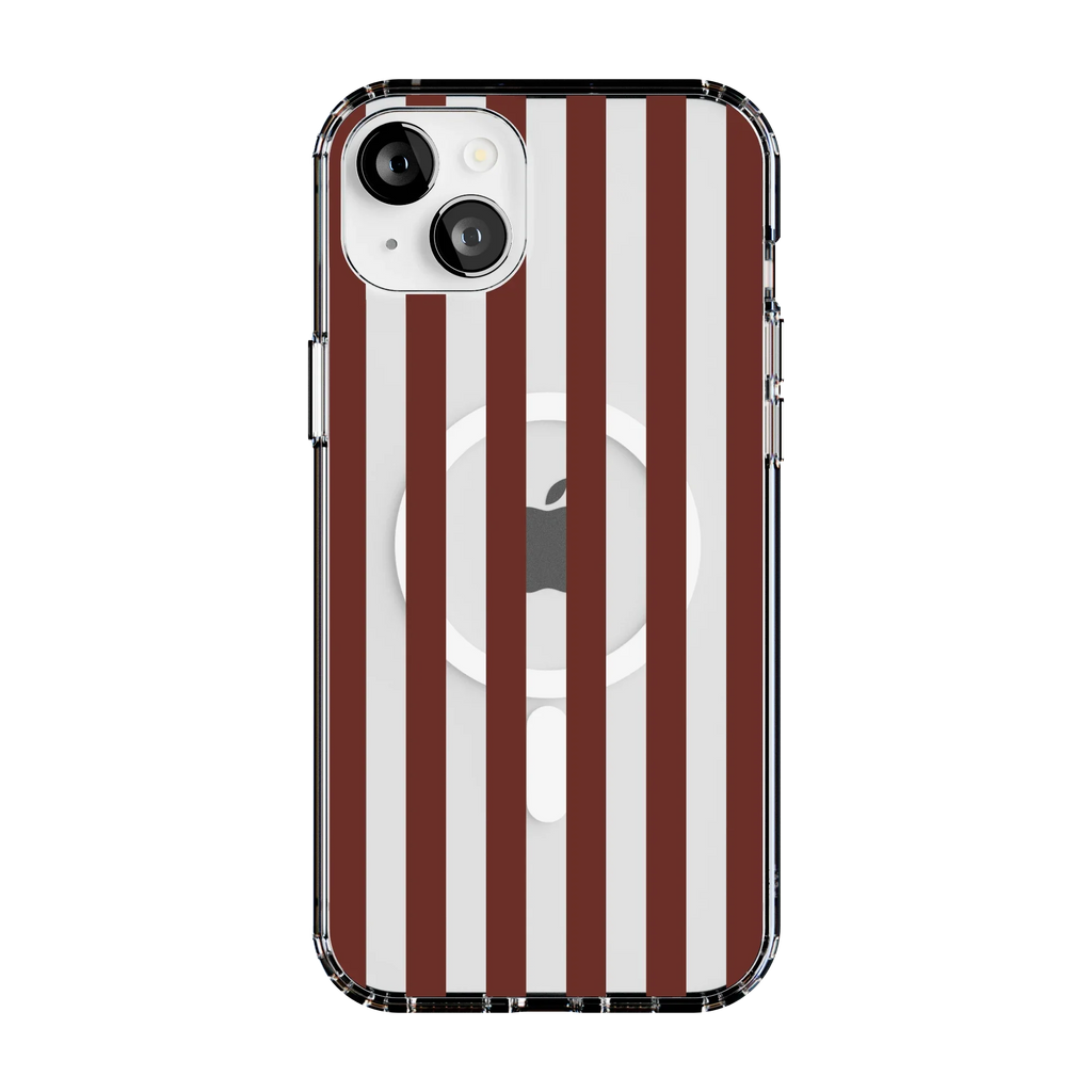 Sunday in Brooklyn | Burgundy Stripes Case