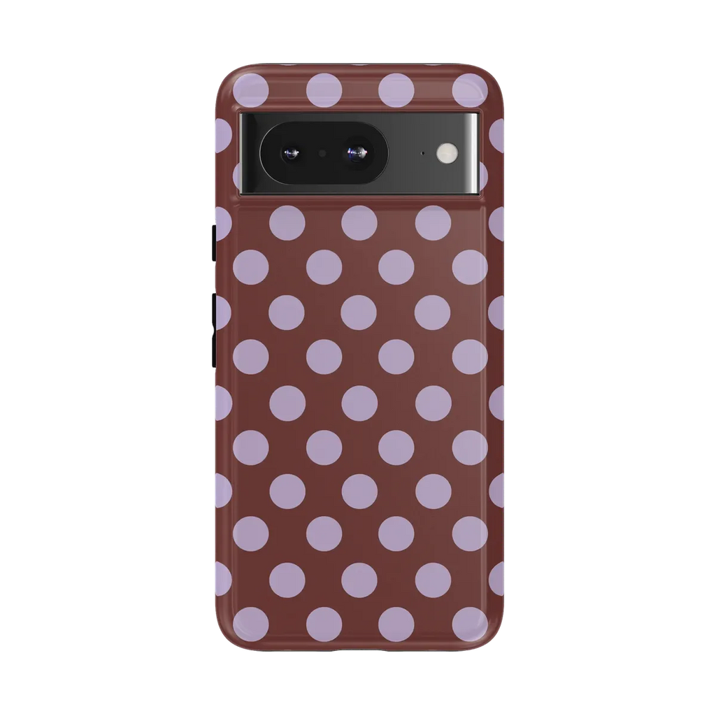 Spotted in SoHo | Burgundy Polka Dot Case