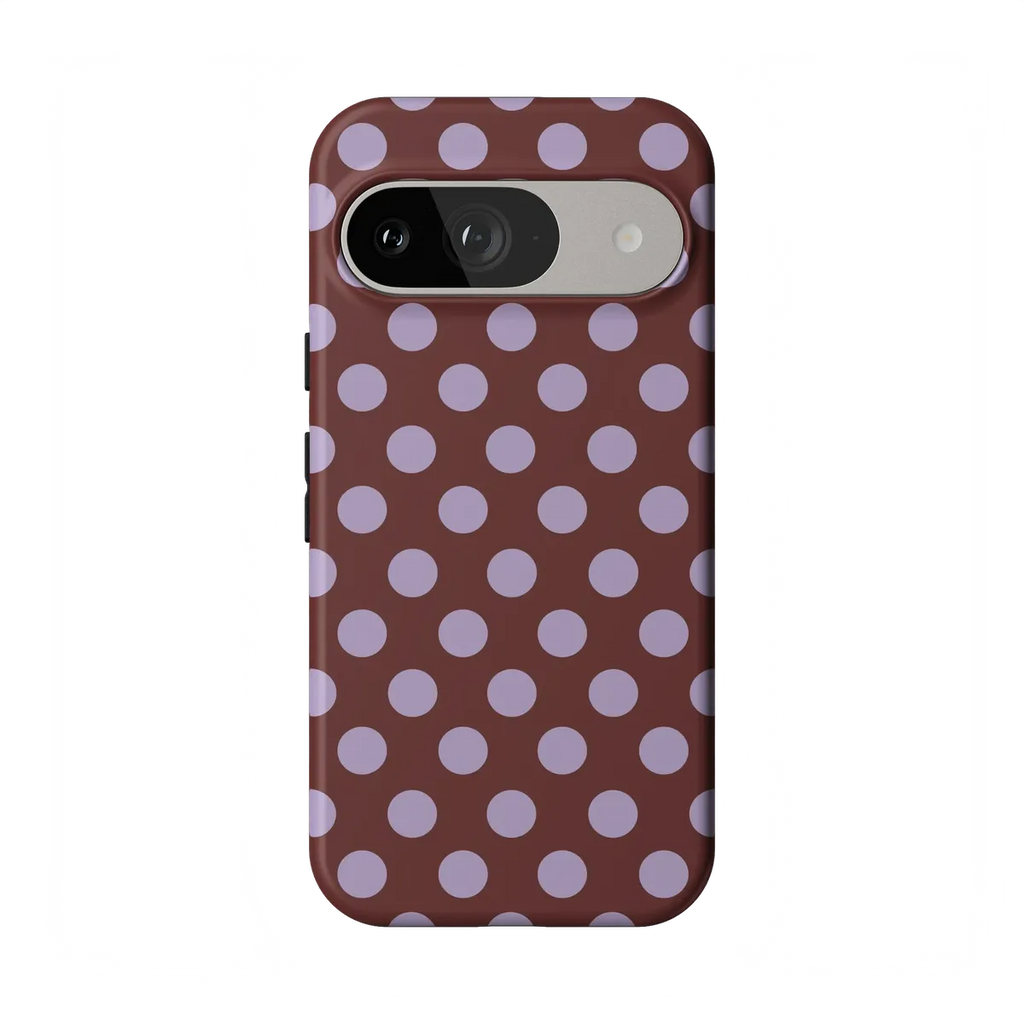 Spotted in SoHo | Burgundy Polka Dot Case