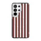 Sunday in Brooklyn | Burgundy Stripes Case