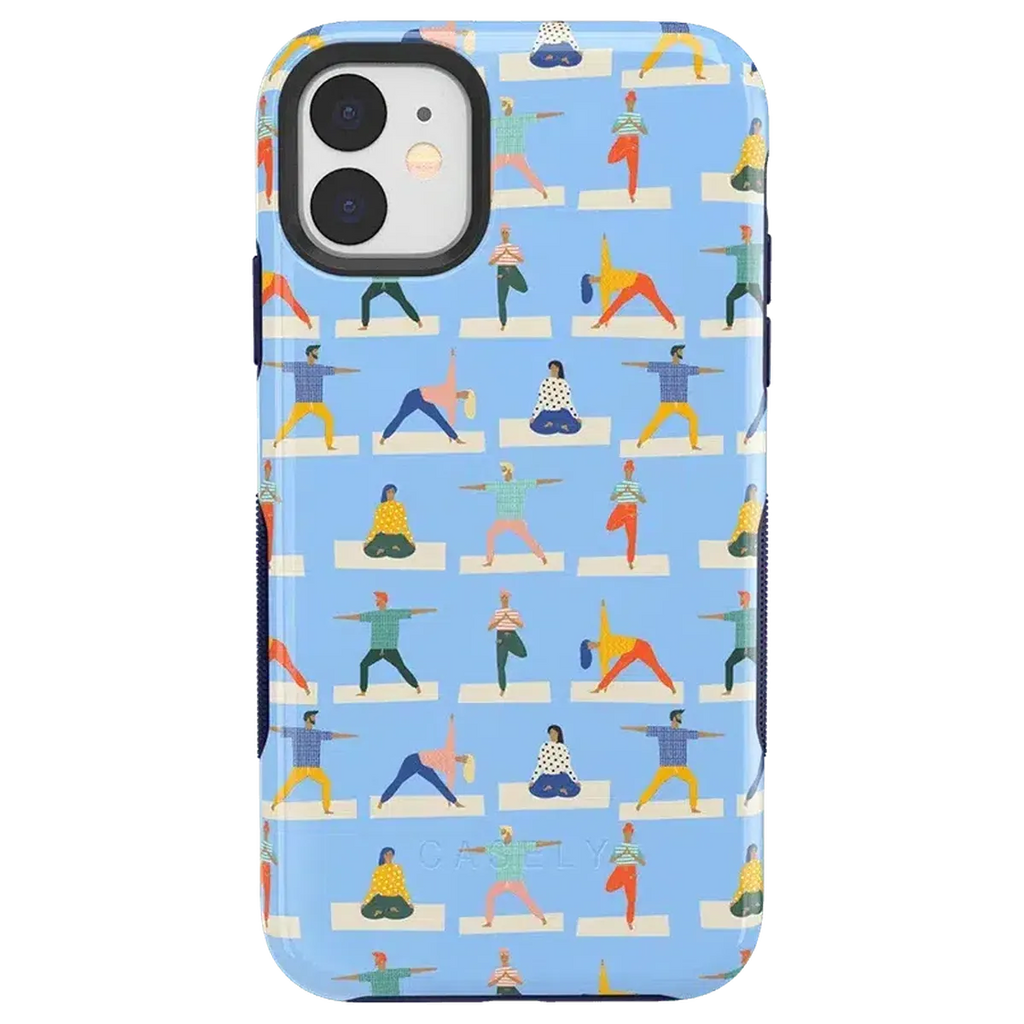 Go with the Flow | Light Blue Yoga Case