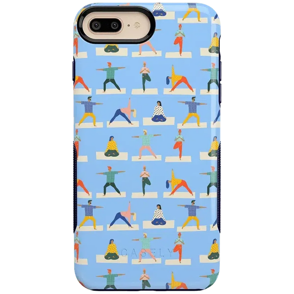 Go with the Flow | Light Blue Yoga Case