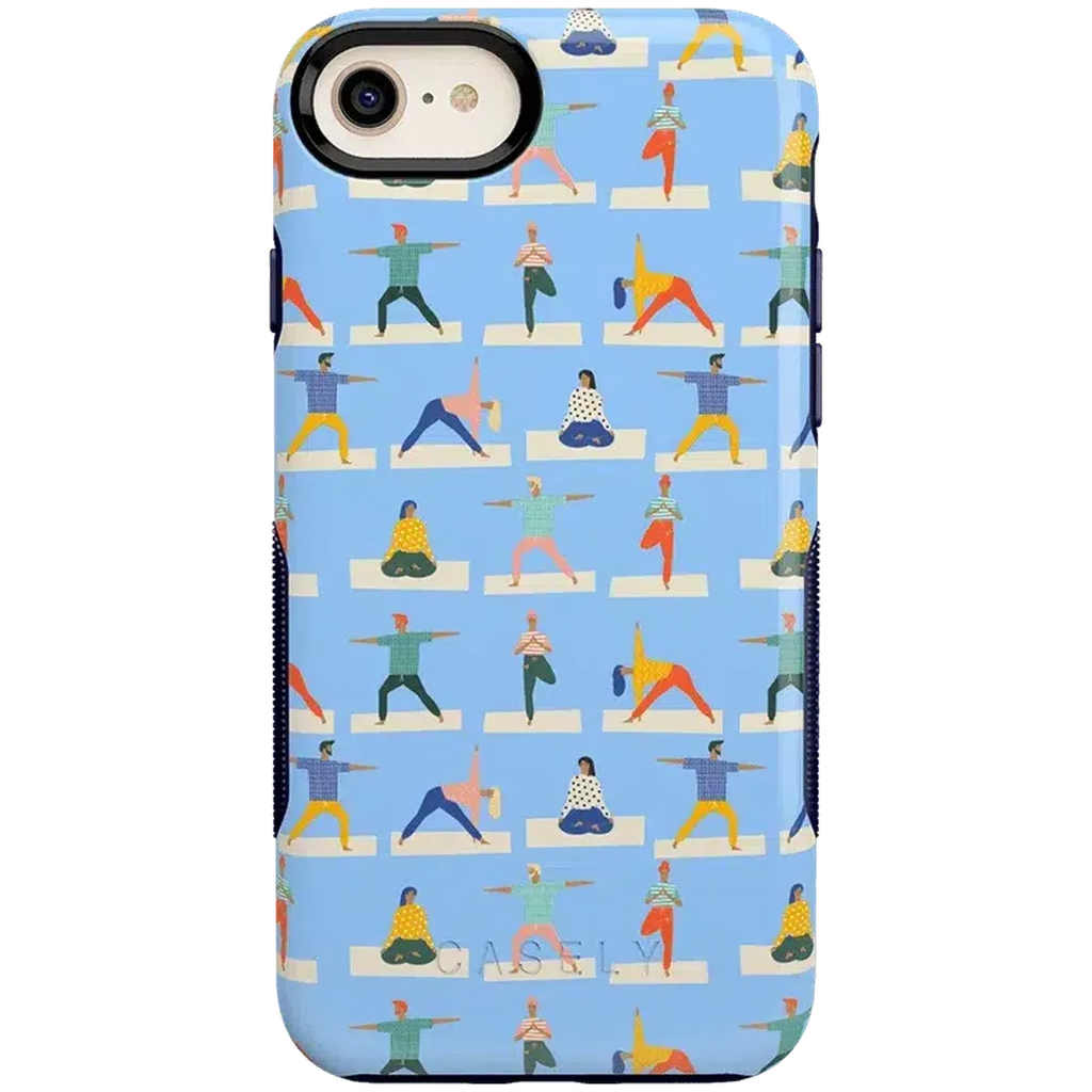 Go with the Flow | Light Blue Yoga Case