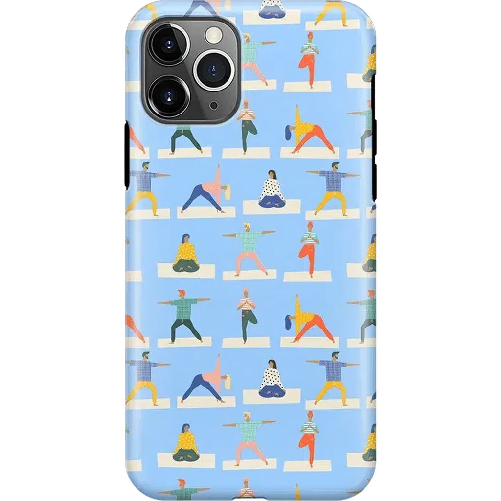 Go with the Flow | Light Blue Yoga Case