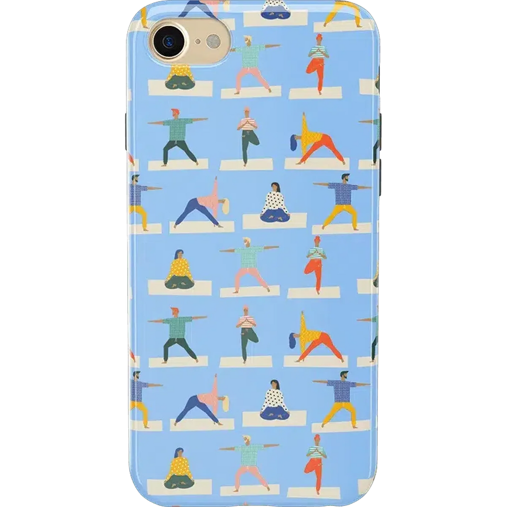 Go with the Flow | Light Blue Yoga Case