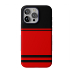 Storm Warning | Black & Red Stripes Case
