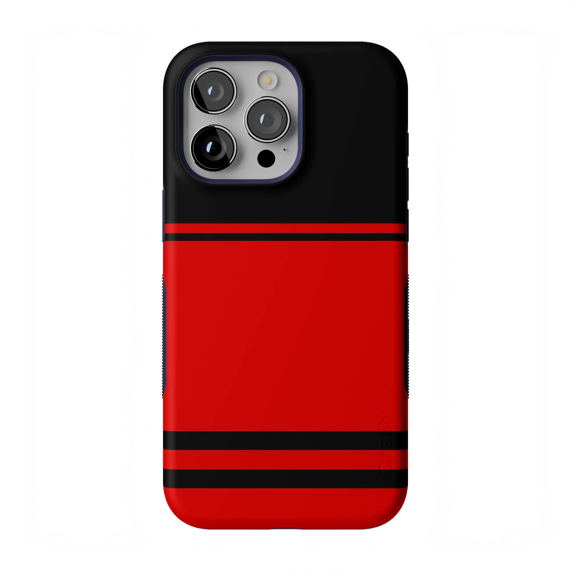 Storm Warning | Black & Red Stripes Case