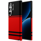 Storm Warning | Black & Red Stripes Case