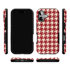 Scarlet Stitch | Red Houndstooth Case
