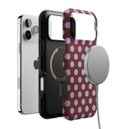 Spotted in SoHo | Burgundy Polka Dot Case