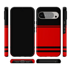Storm Warning | Black & Red Stripes Case