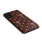 Teddy Bows | Brown Polka Dot Case
