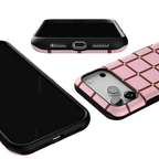 Uptown Gridlock | Pink Checkerboard Case