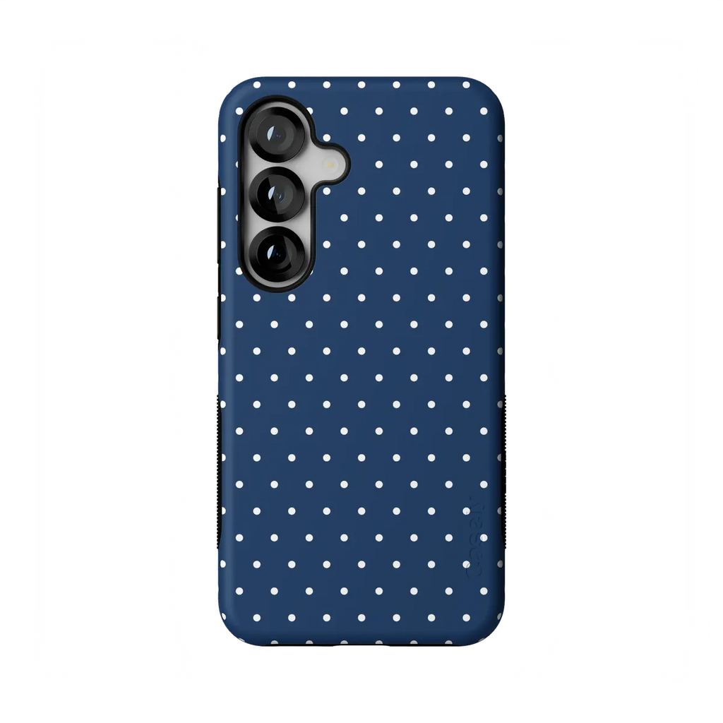 On the Dot | Navy Polka Dot Case