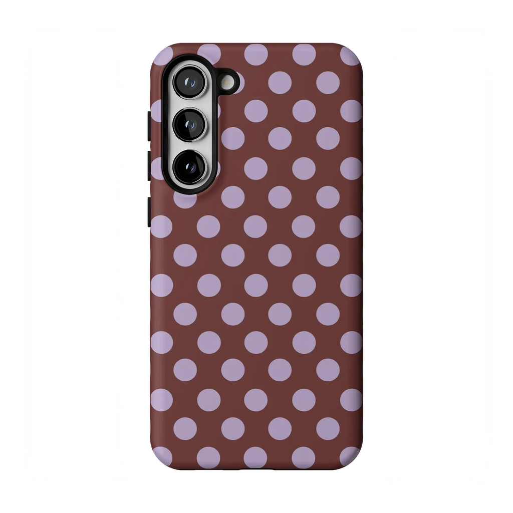 Spotted in SoHo | Burgundy Polka Dot Case