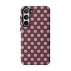 Spotted in SoHo | Burgundy Polka Dot Case