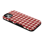 Scarlet Stitch | Red Houndstooth Case