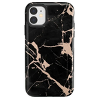 Hidden Gem | Rose Gold and Black Marble Case