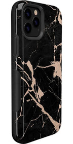 Hidden Gem | Rose Gold and Black Marble Case