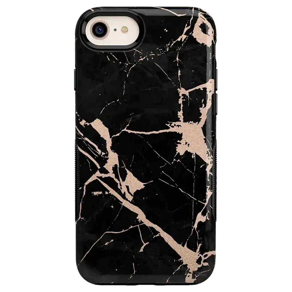Hidden Gem | Rose Gold and Black Marble Case