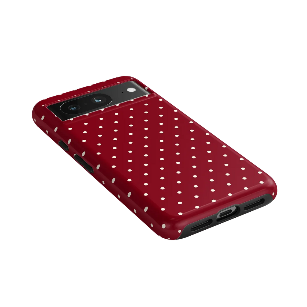 On the Dot | Maroon Polka Dot Case