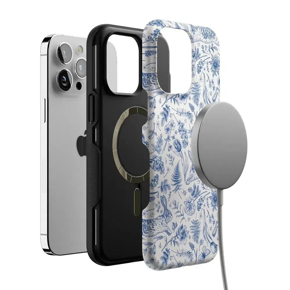 Hop & Bloom | Bunny Toile Case