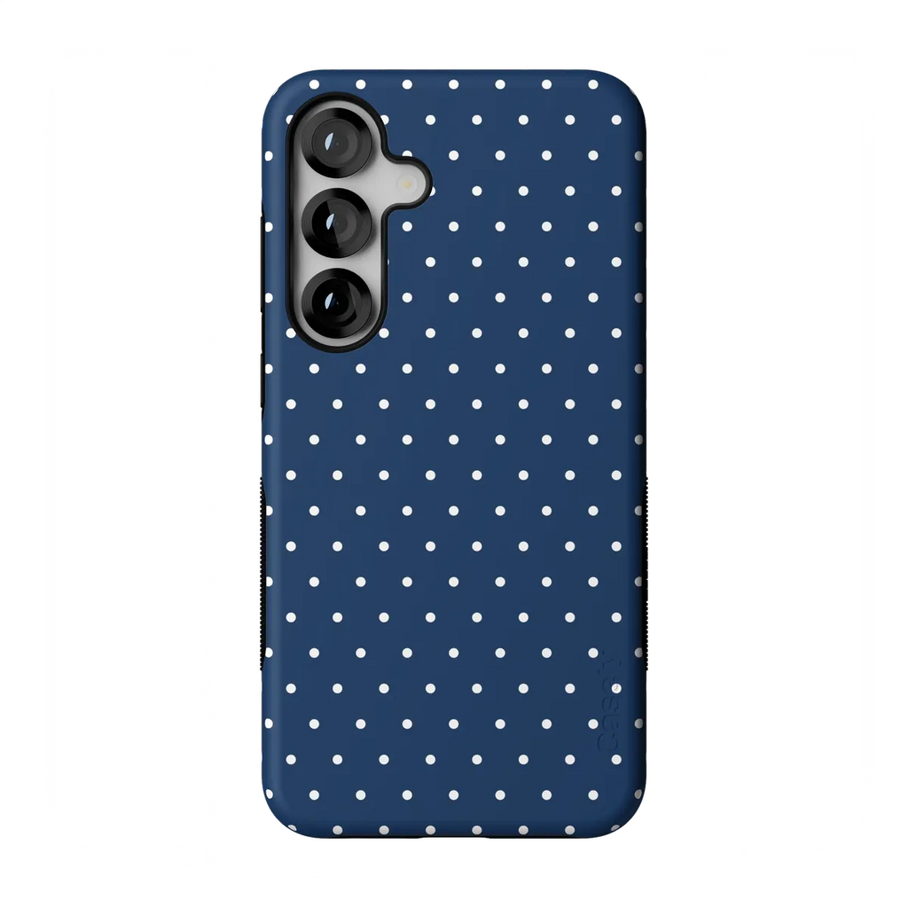 On the Dot | Navy Polka Dot Case