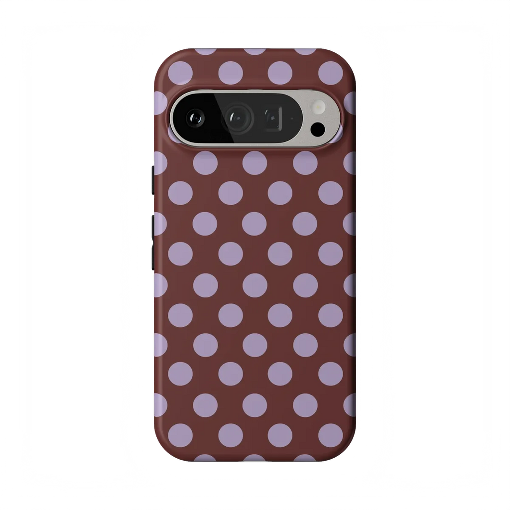 Spotted in SoHo | Burgundy Polka Dot Case