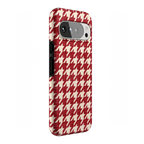 Scarlet Stitch | Red Houndstooth Case