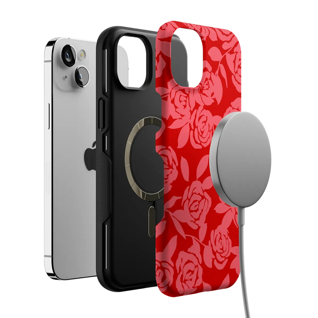 Final Rose | Red & Pink Floral Case