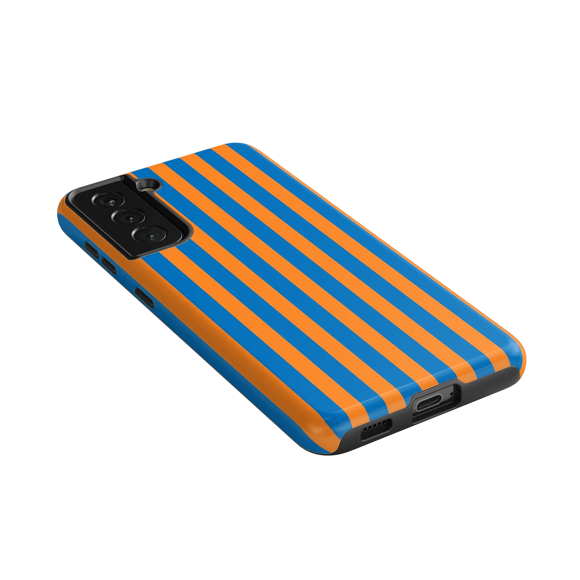 Go New York | Blue & Orange Stripes Case