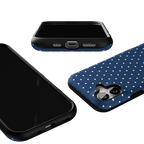 On the Dot | Navy Polka Dot Case