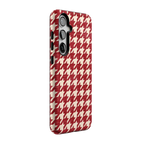 Scarlet Stitch | Red Houndstooth Case