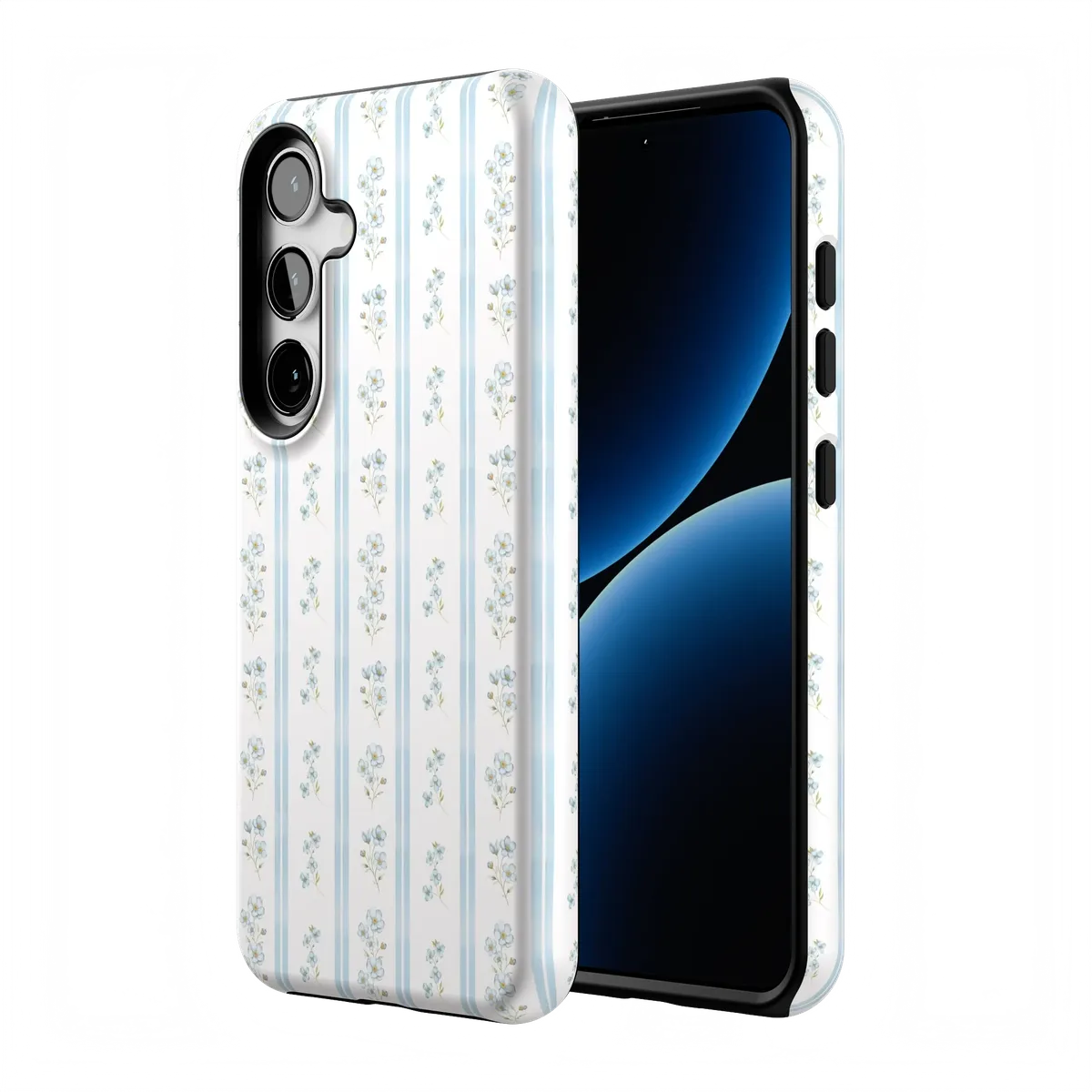Cottage Stripe | Blue Floral Case