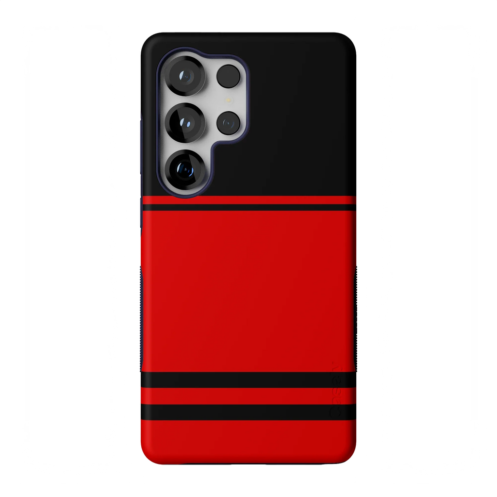 Storm Warning | Black & Red Stripes Case