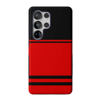 Storm Warning | Black & Red Stripes Case