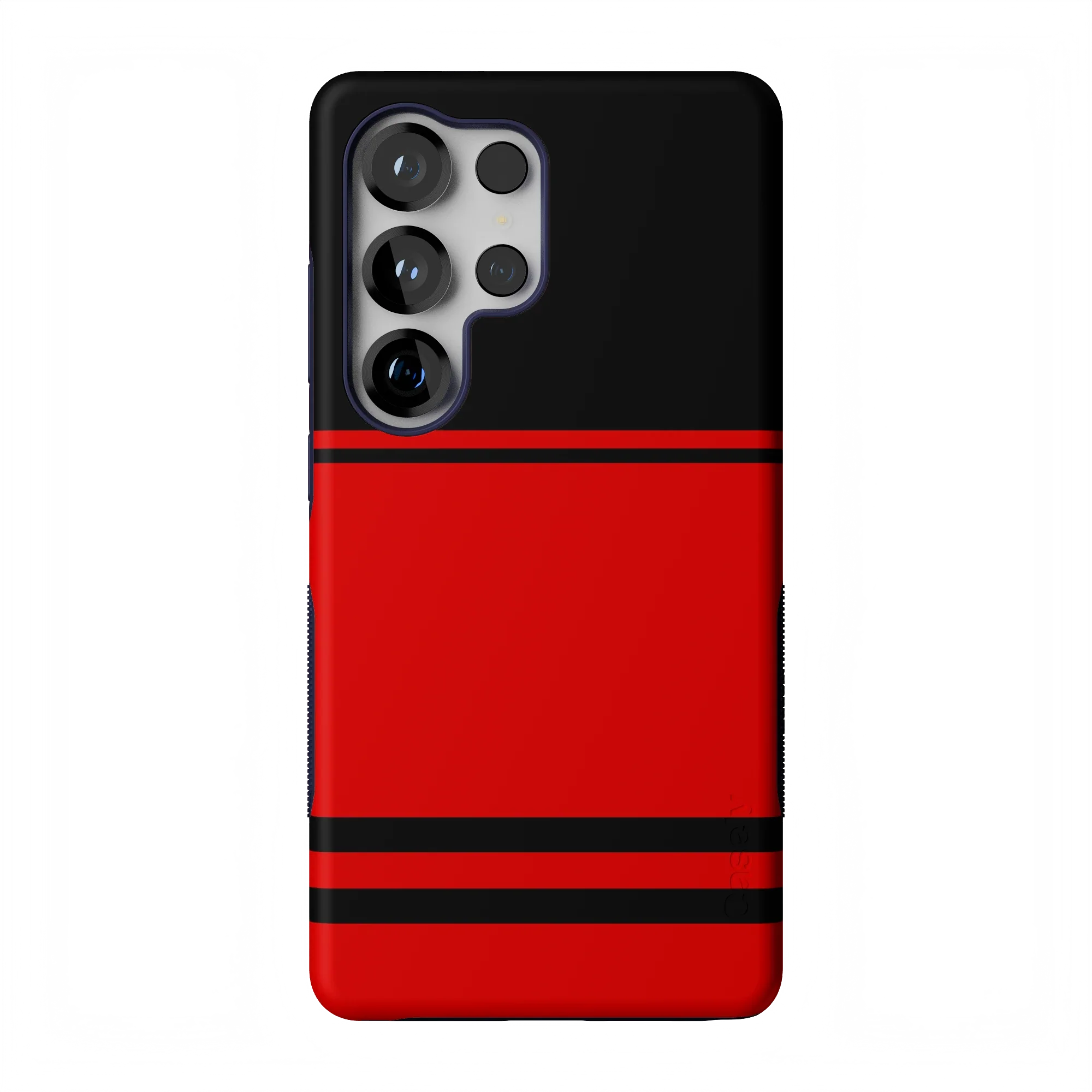 Storm Warning | Black & Red Stripes Case