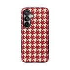 Scarlet Stitch | Red Houndstooth Case