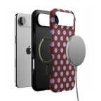 Spotted in SoHo | Burgundy Polka Dot Case