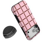 Uptown Gridlock | Pink Checkerboard Case